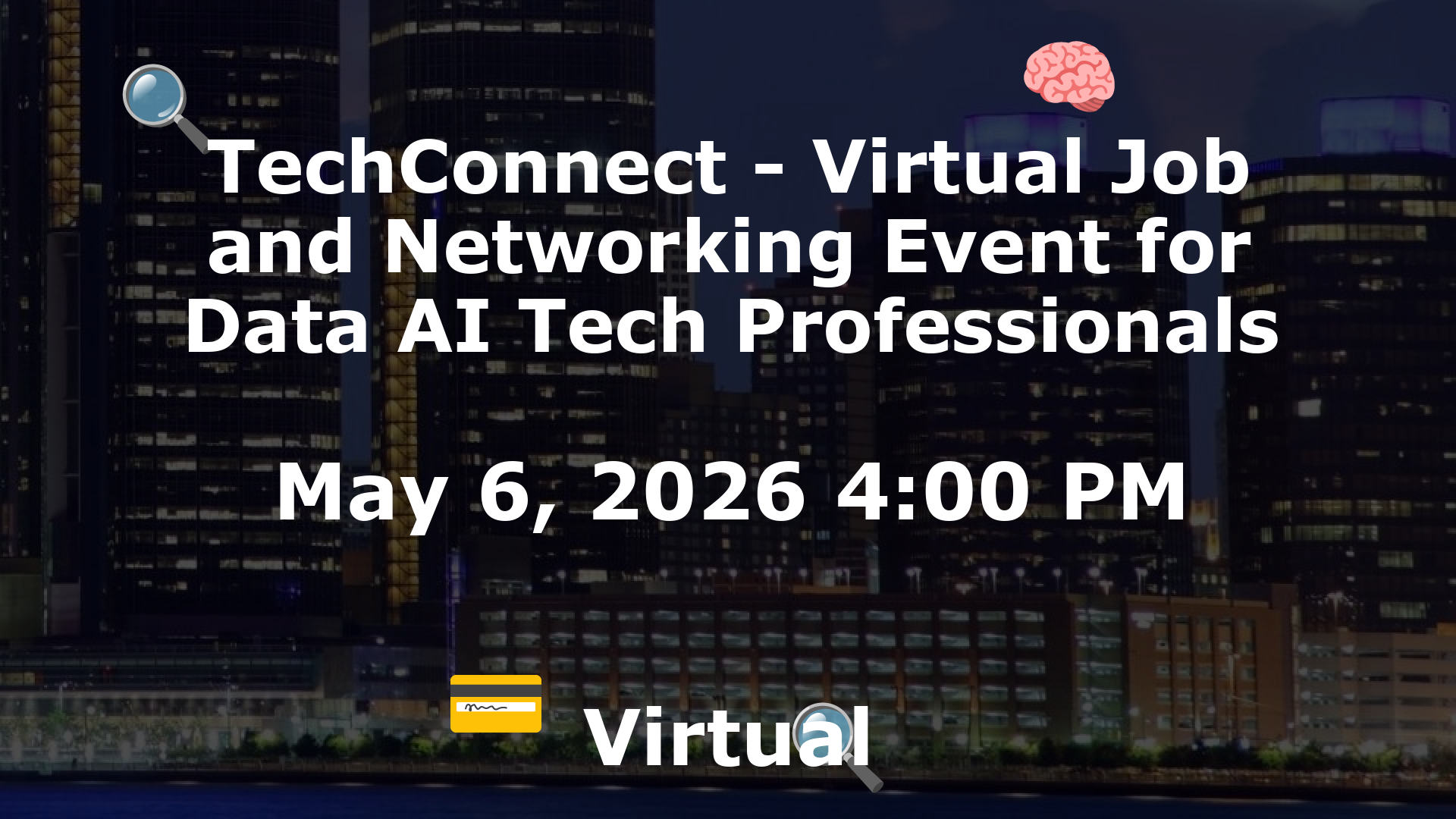 TechConnect - Virtual Job and Networking Event for Data AI Tech Professionals event image